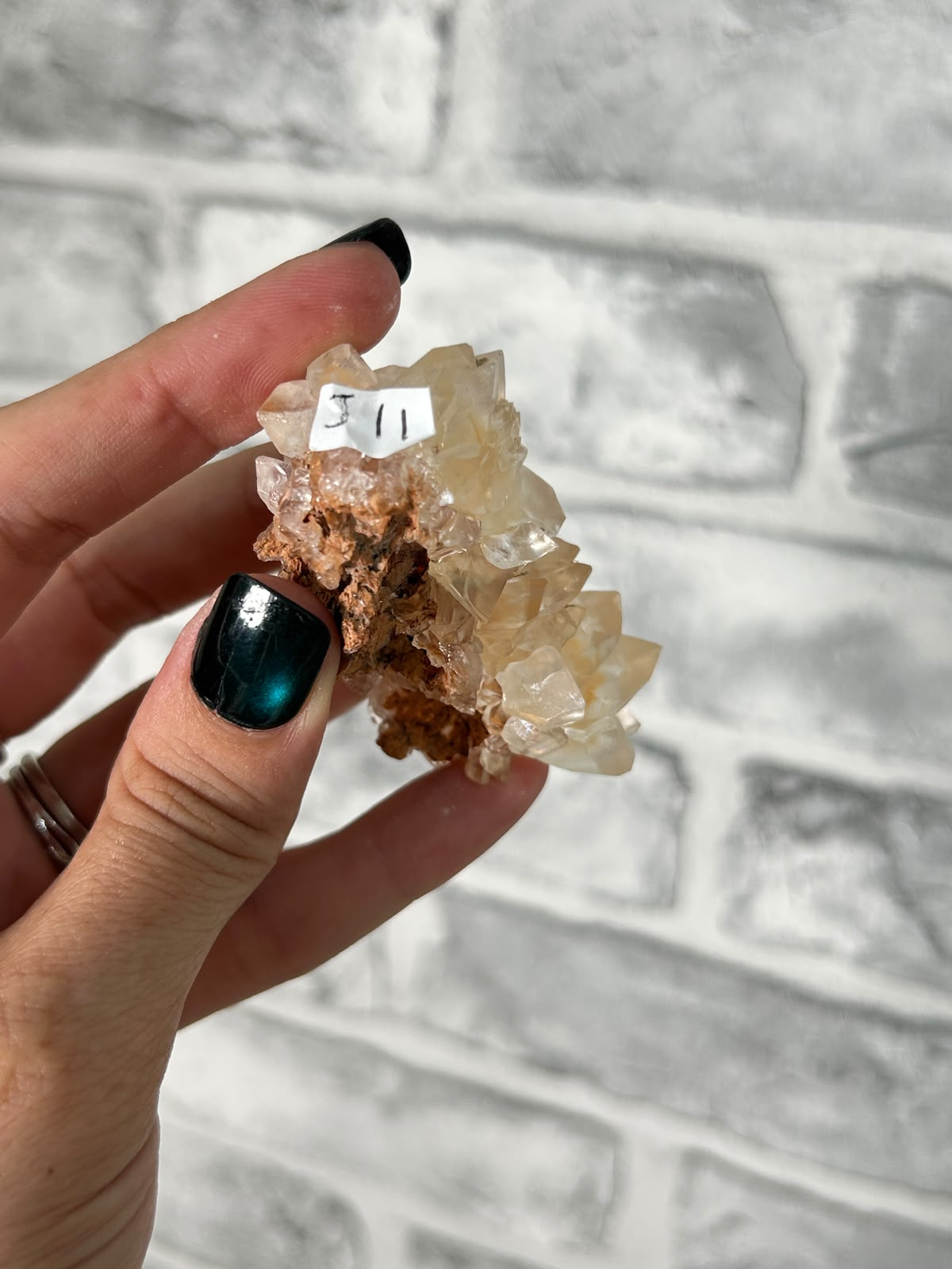 Golden Honey Calcite Cluster #5