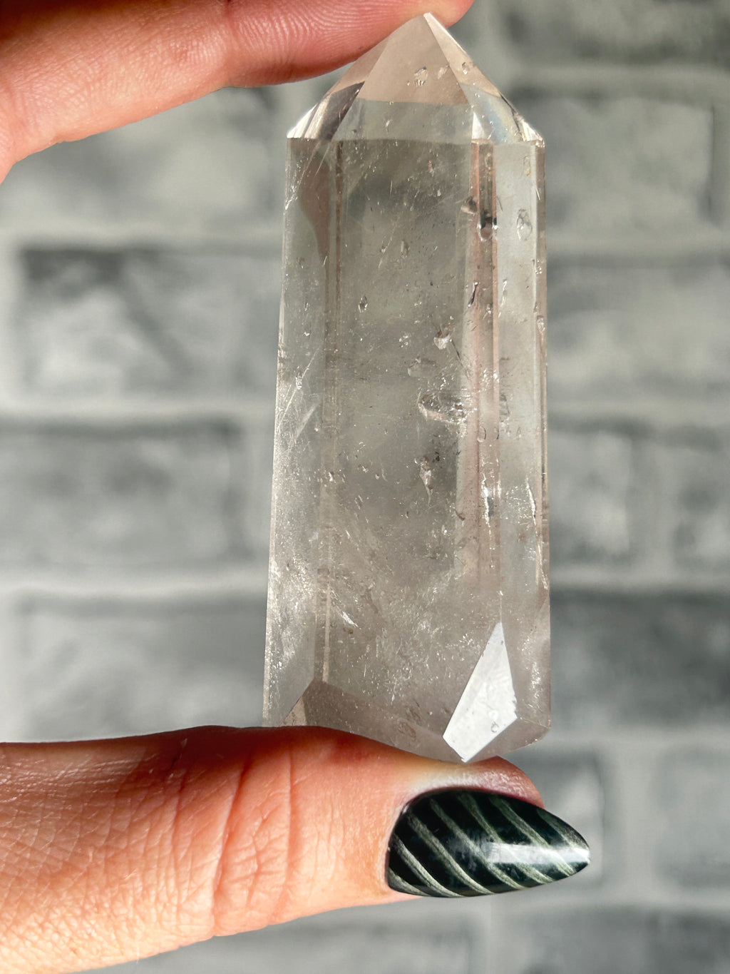 Rutile and Enhydro Clear Quartz Tower,