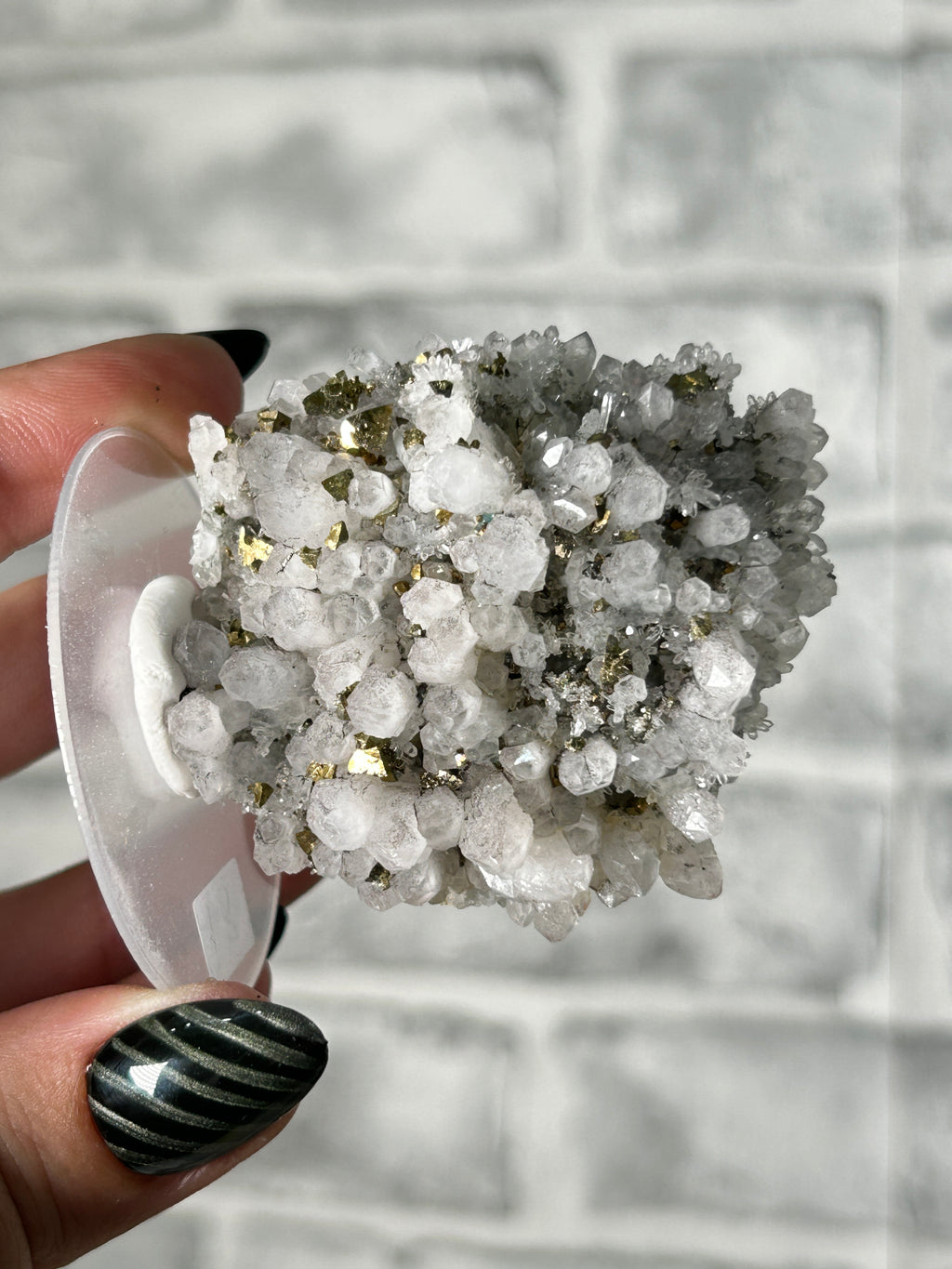 Quartz Cluster with Colourful Pyrite - Guangxi, China