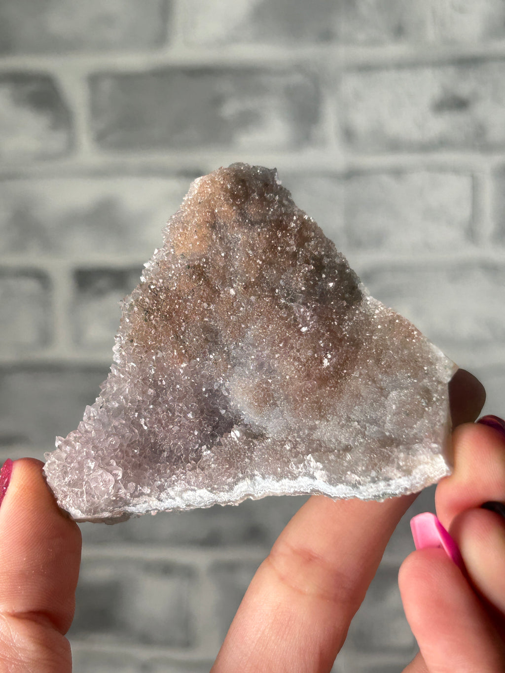 Red and purple amethyst