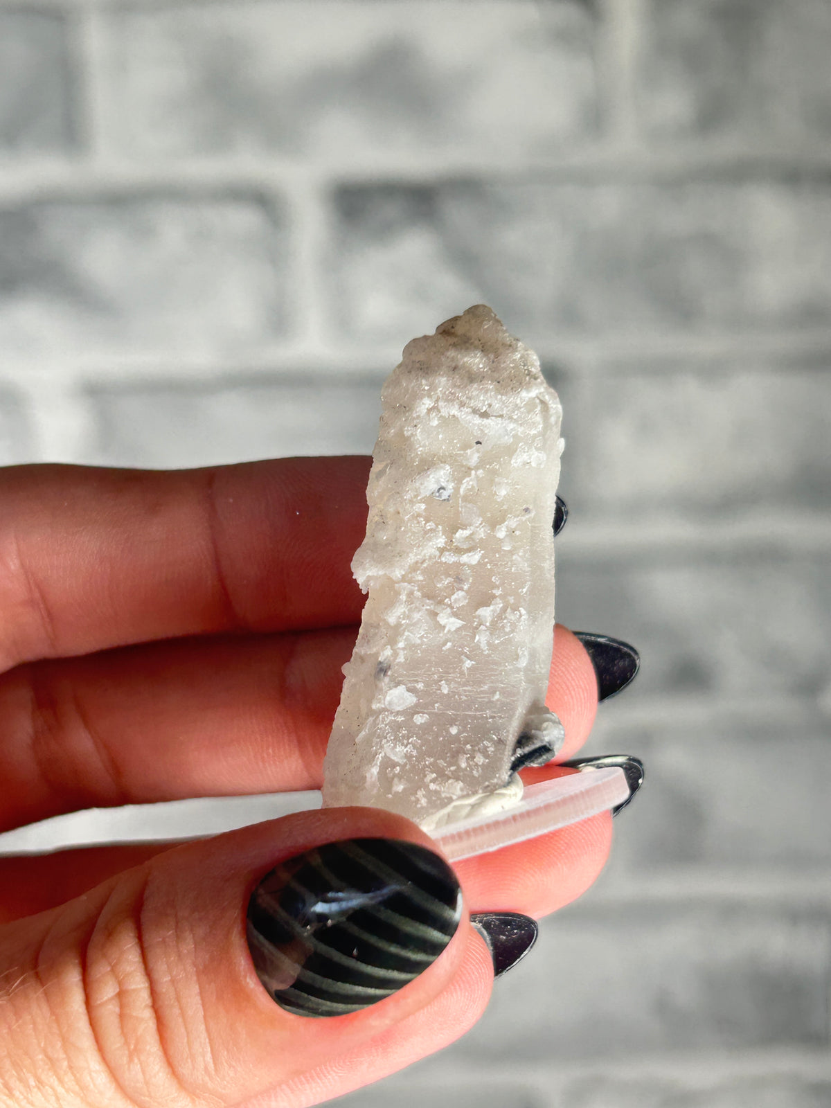 Candle Quartz with Green Calcite, Huanggang Fe-Sn Deposit, Inner Mongolia