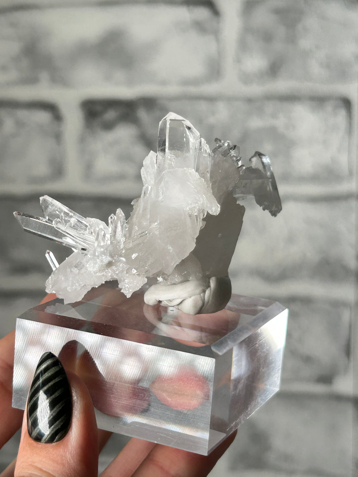 Colombian Clear ‘Lemurian’ Quartz Cluster