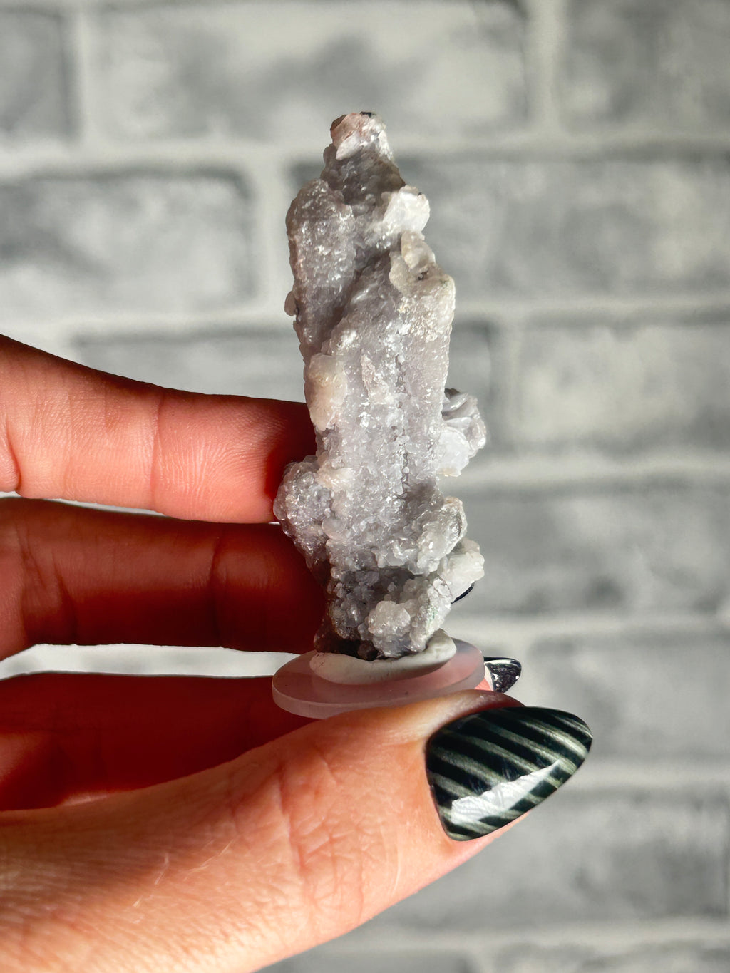 Candle Quartz with Specularite and  Calcite, Huanggang Fe-Sn Deposit, Inner Mongolia
