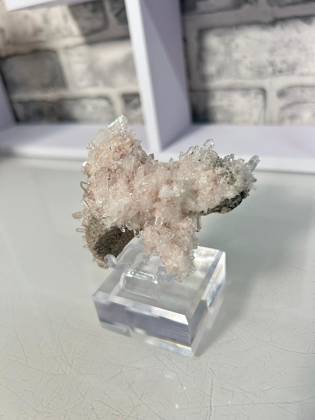 Pink Lemurian Quartz Cluster