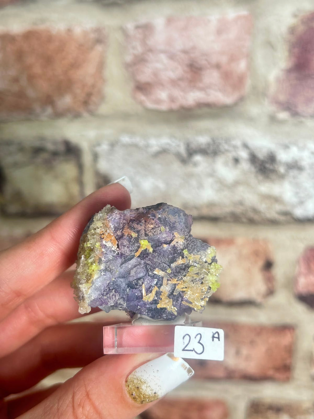 Fluorite with Creedite A