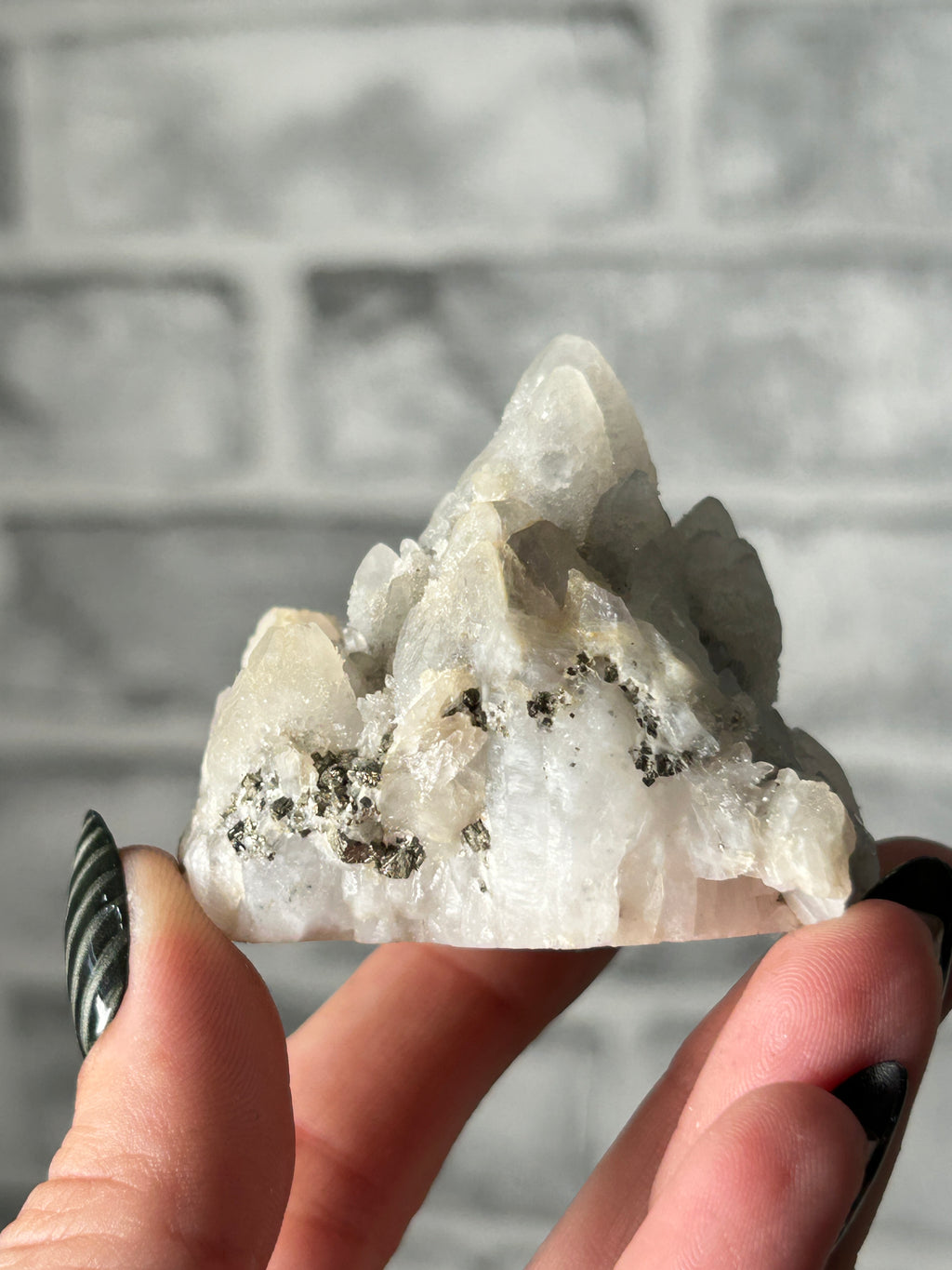 pyrite on Quartz from Inner Mongolia