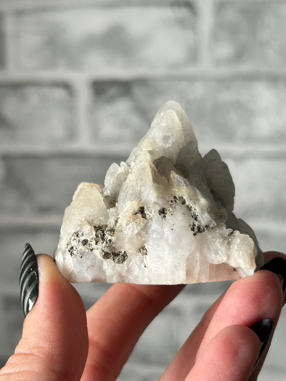 pyrite on Quartz from Inner Mongolia
