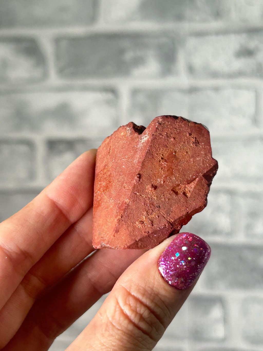 Quartz with hematite