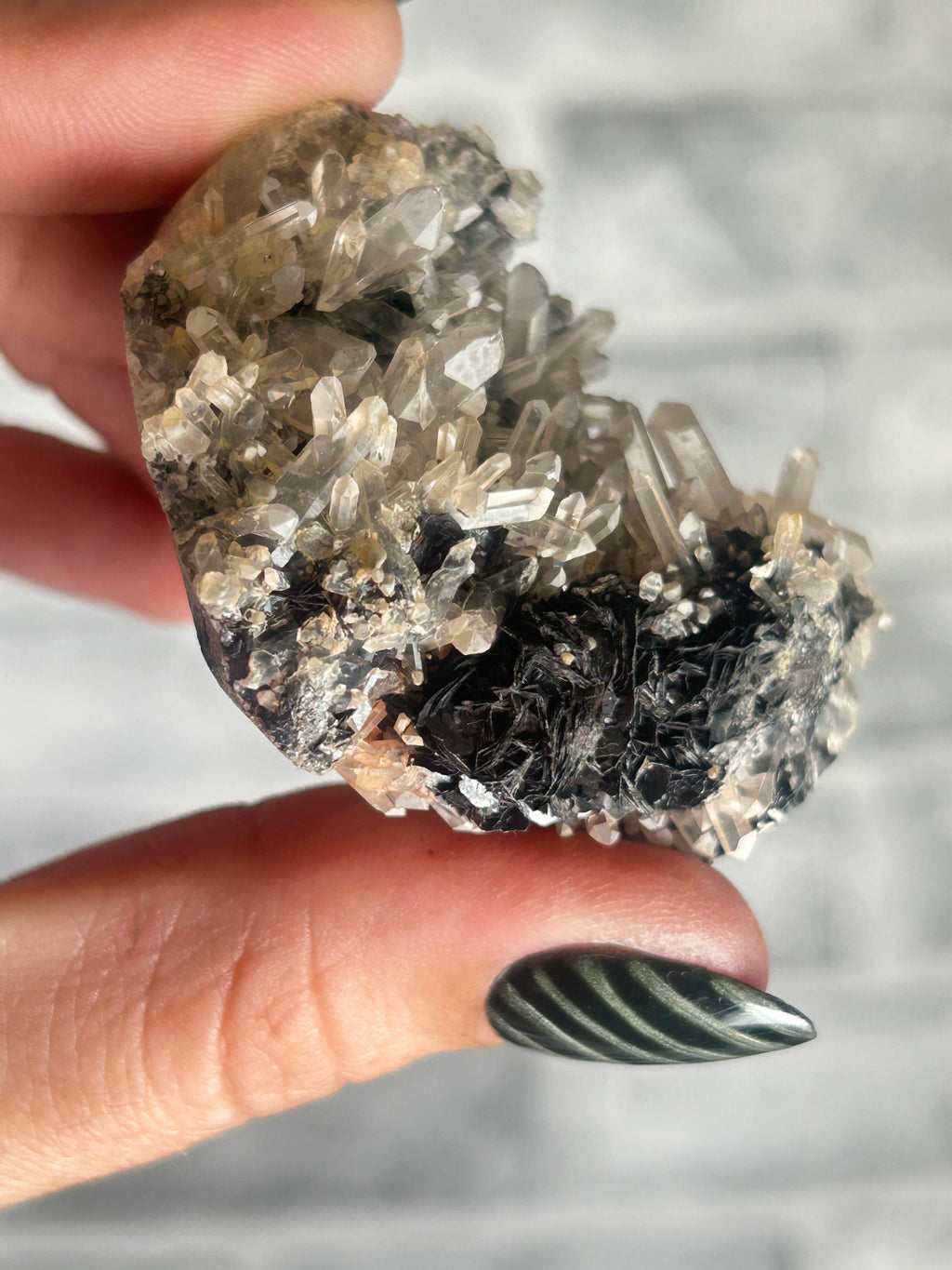 Specularite with quartz from Guangdong, China