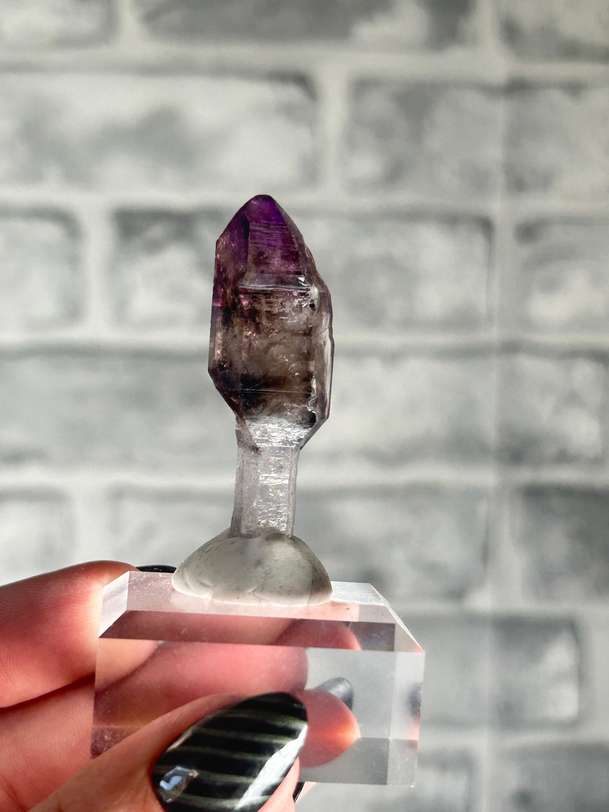 Amethyst scepter With Various Mineral Inclusions