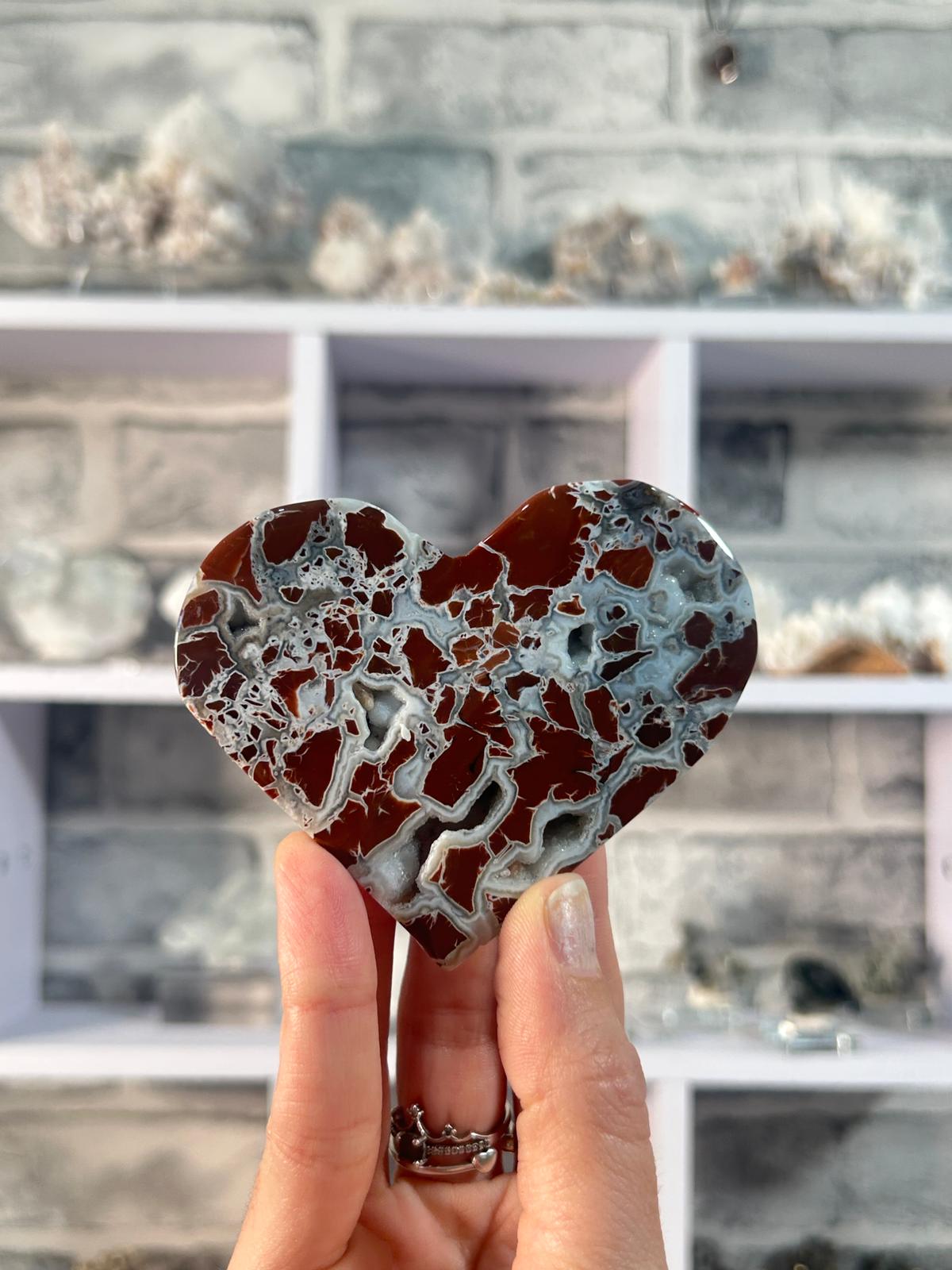 Indonesian agate Heart #2