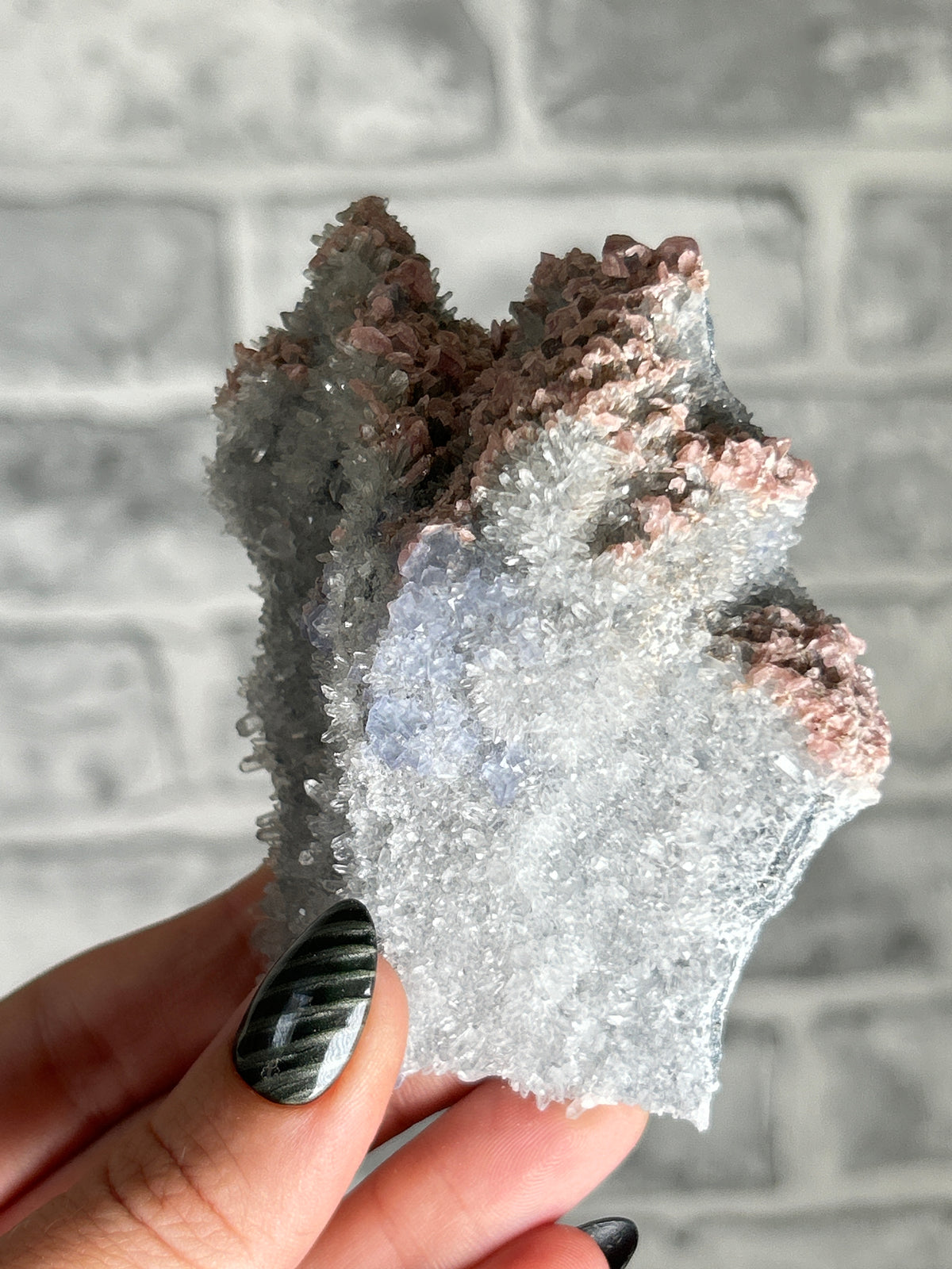 Rhodochrosite, Fluorite and Quartz, GuangXi, China