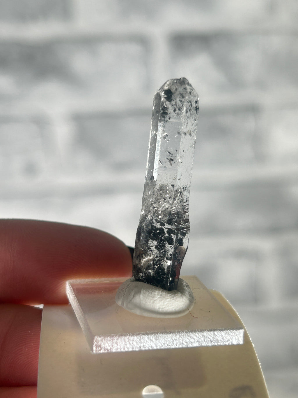 Carbon in Clear Quartz from JinKouhe China