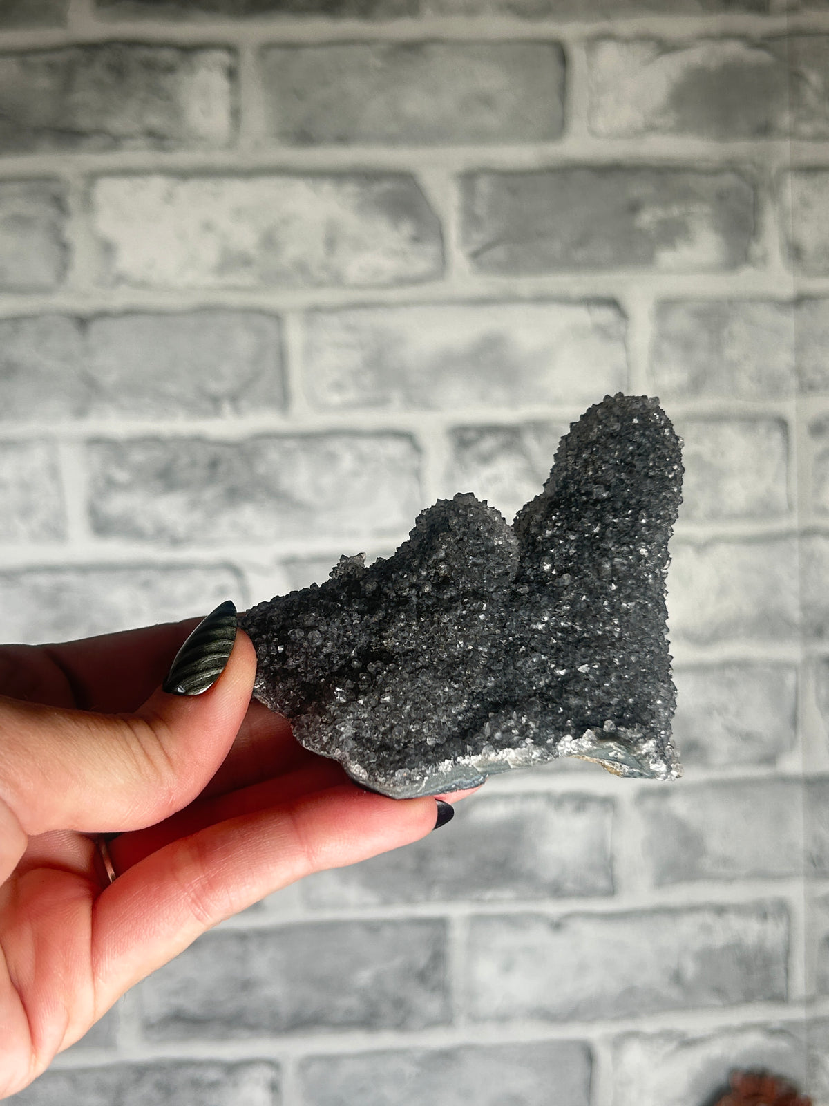 Black Amethyst Stalactite from Brazil