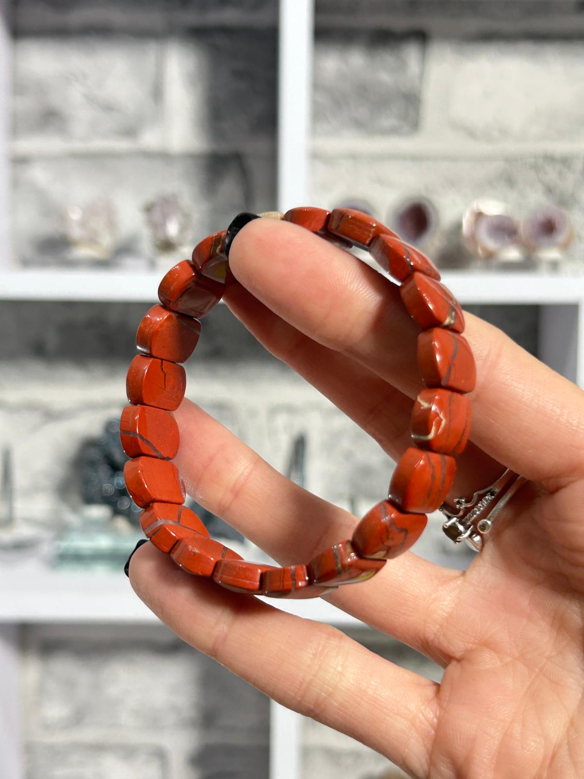 Red Jasper Soft Bangle