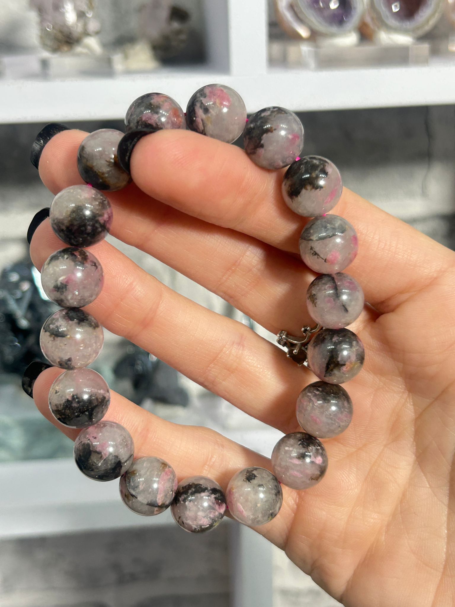 Ice Rhodonite Bracelet