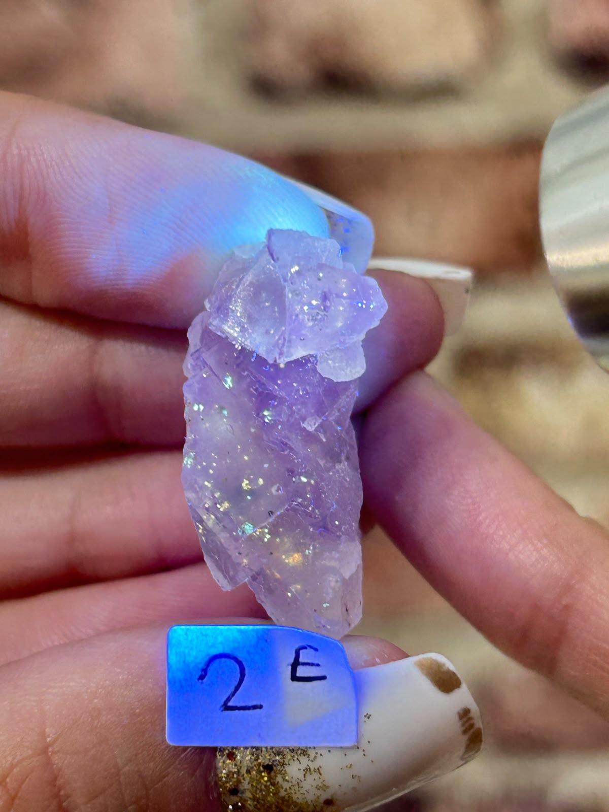 Petroleum / Galaxy Stepped Matrix Fluorite E