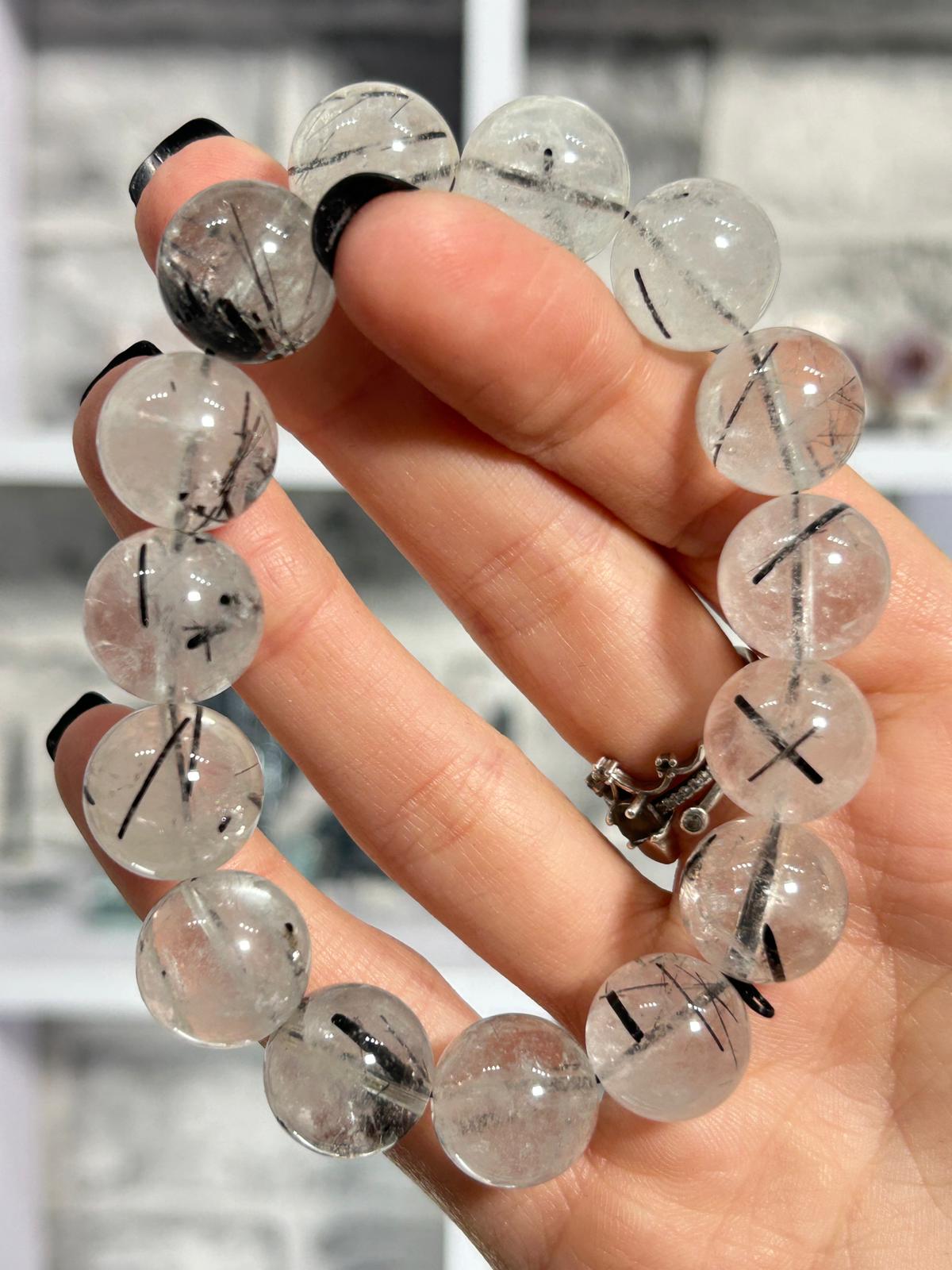 Tourmaline in Quartz Bracelet