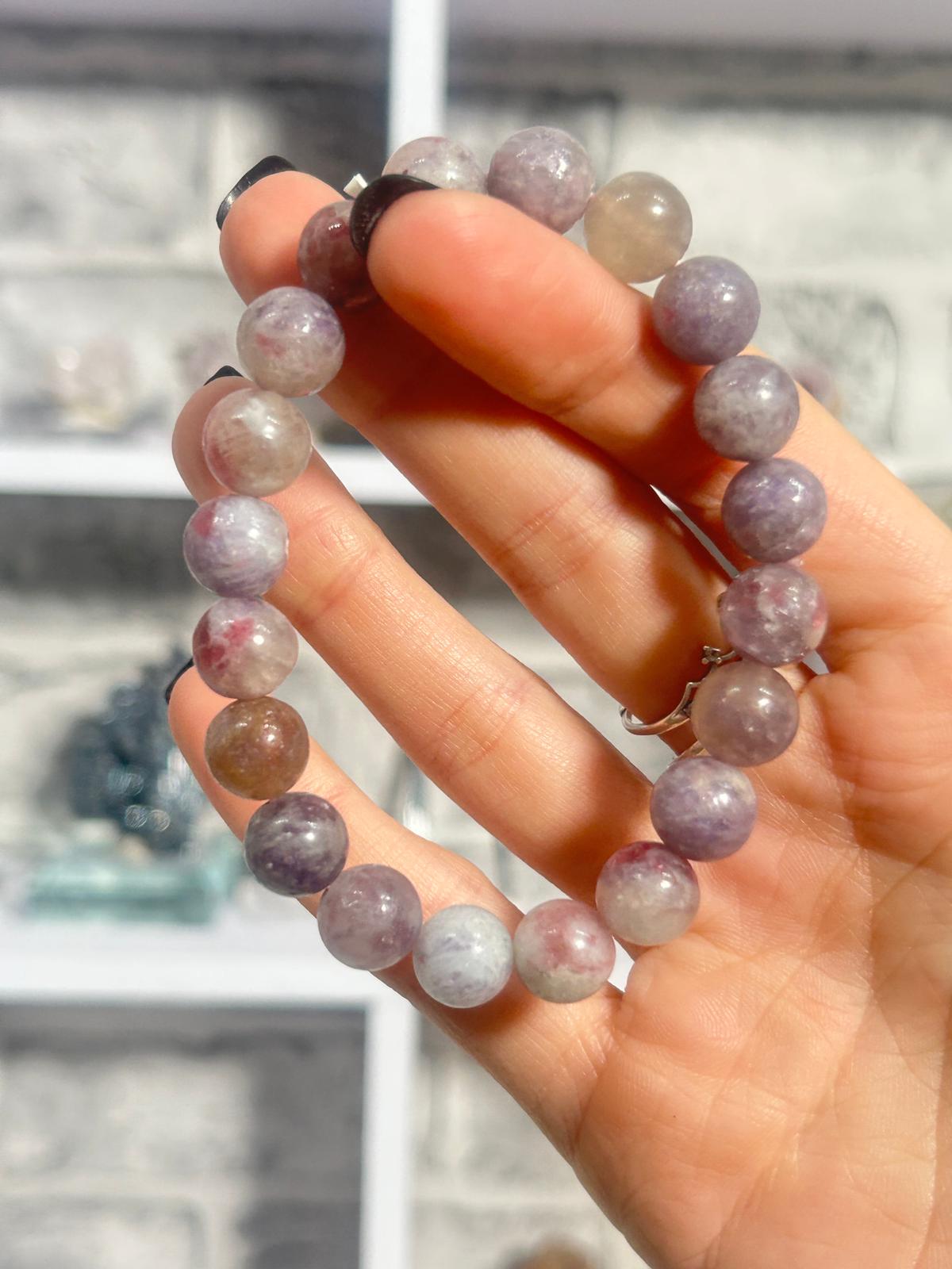 Tourmaline & Lepidolite Bracelet #1
