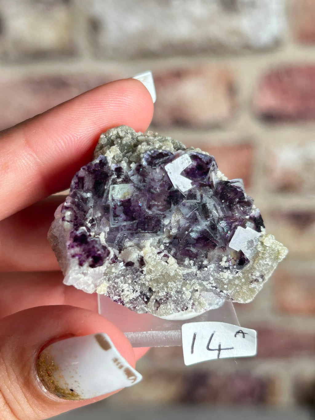 Purple Phantom Fluorite A
