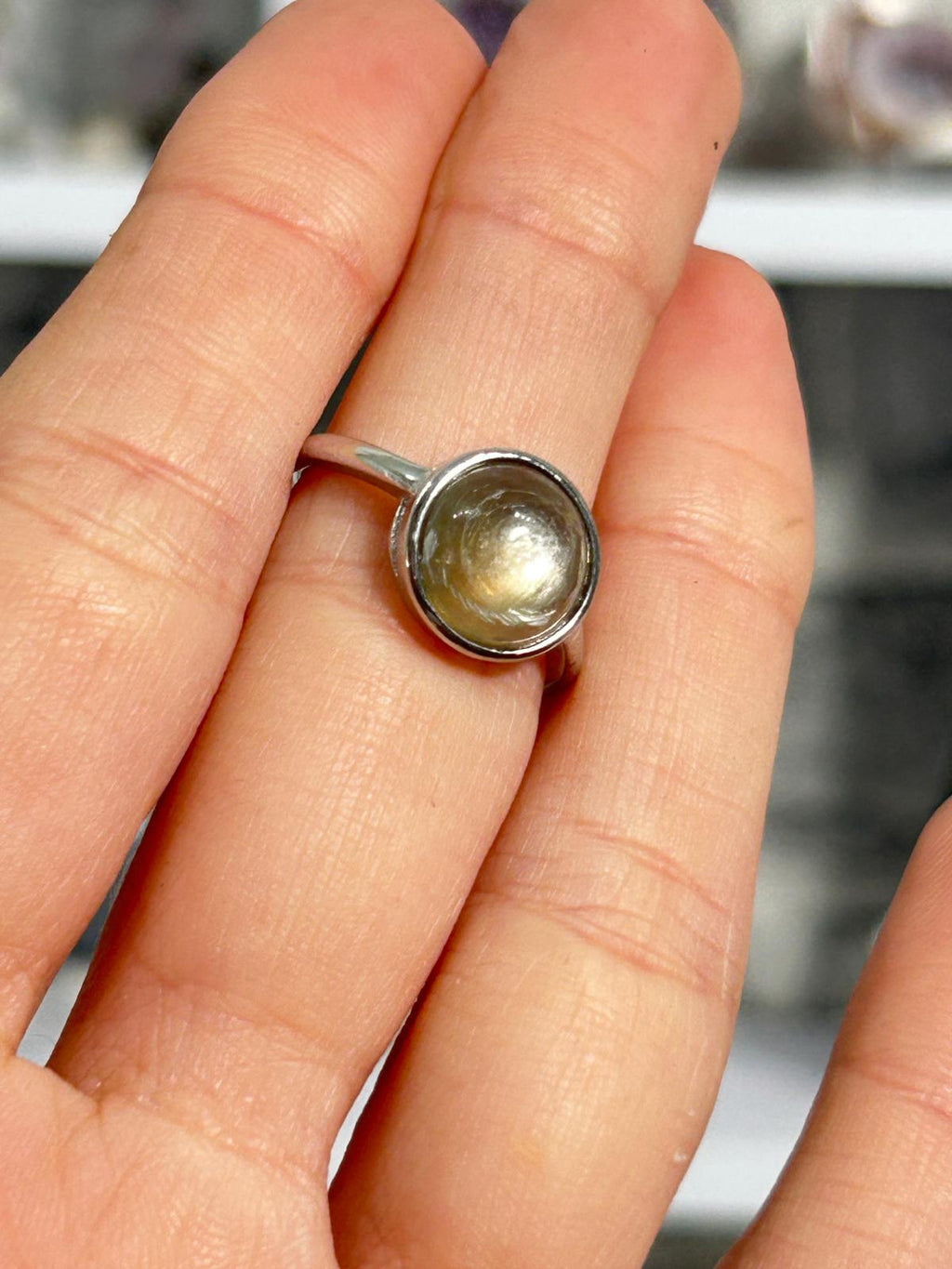 Golden Mica Ring