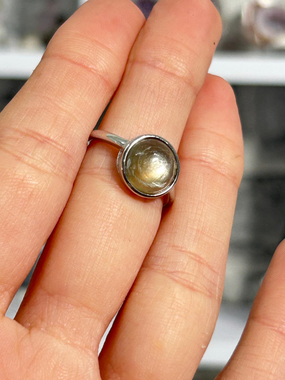 Golden Mica Ring