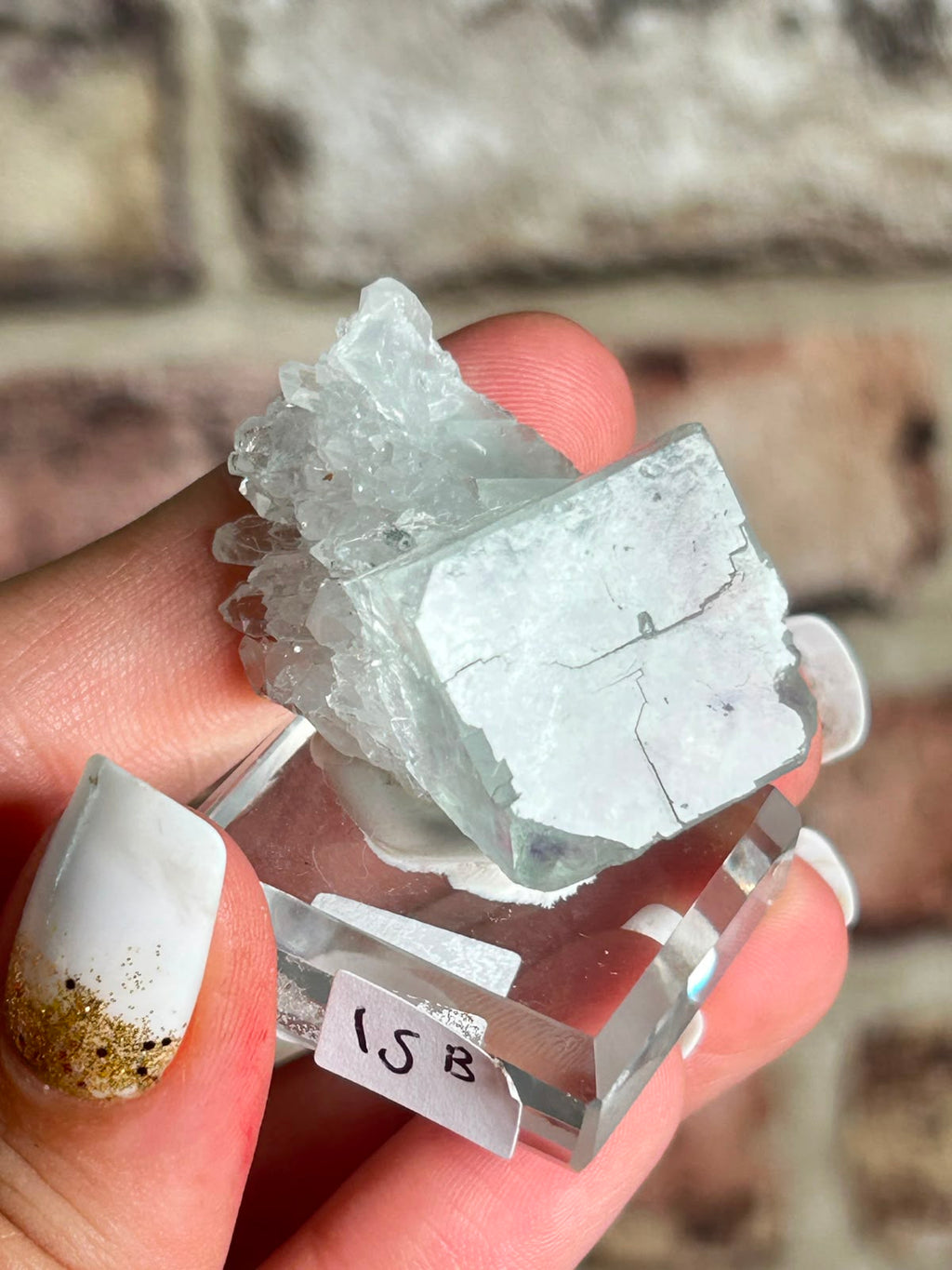 Glassy Fluorite with Purple Phantoms B