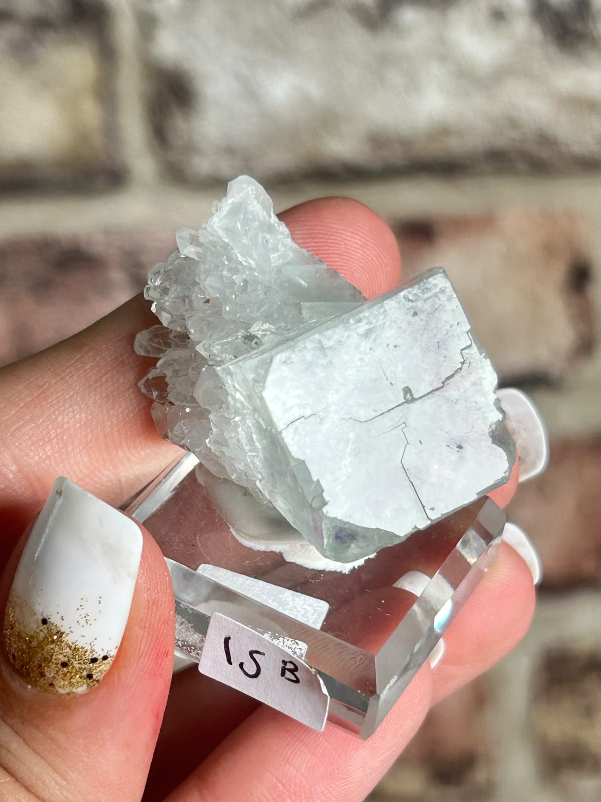 Glassy Fluorite with Purple Phantoms B