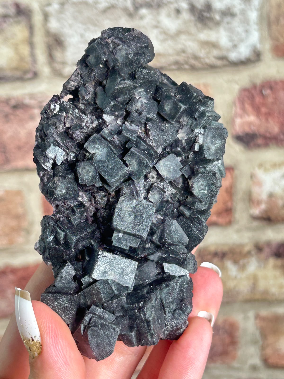 Dark Cubic Fluorite