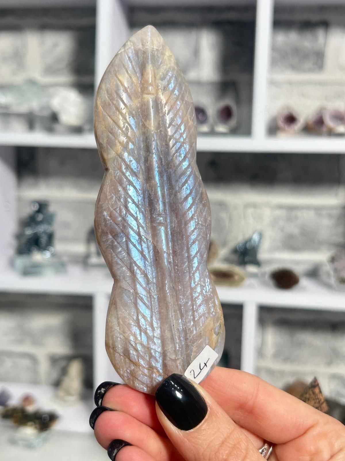 Sunstone & Moonstone Feather