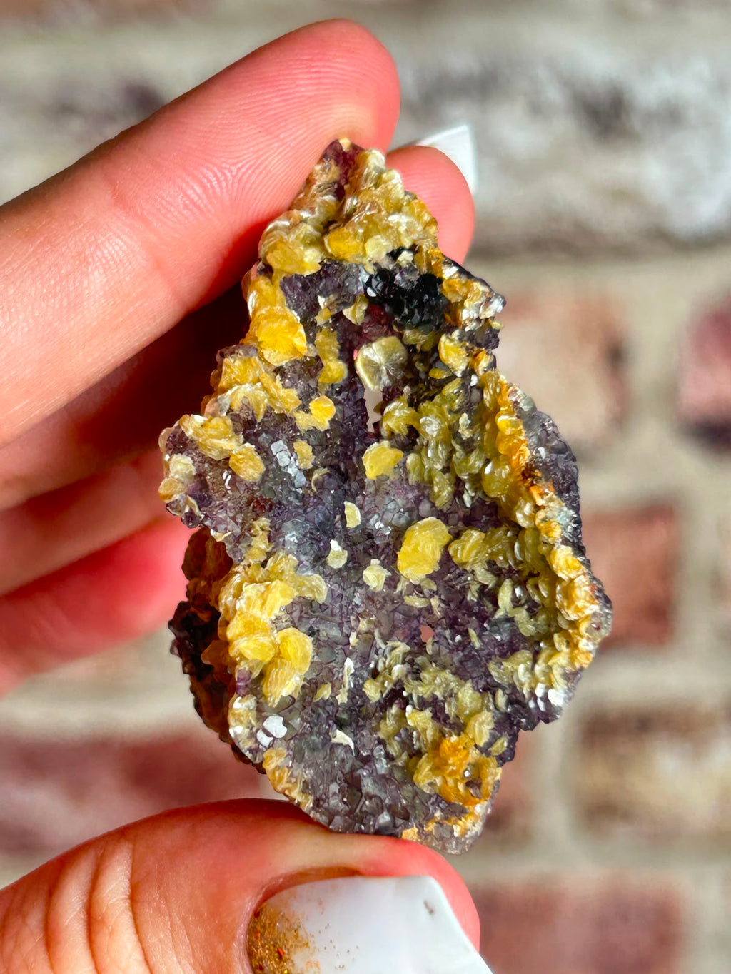 Phantom Fluorite with Yellow Muscovite A