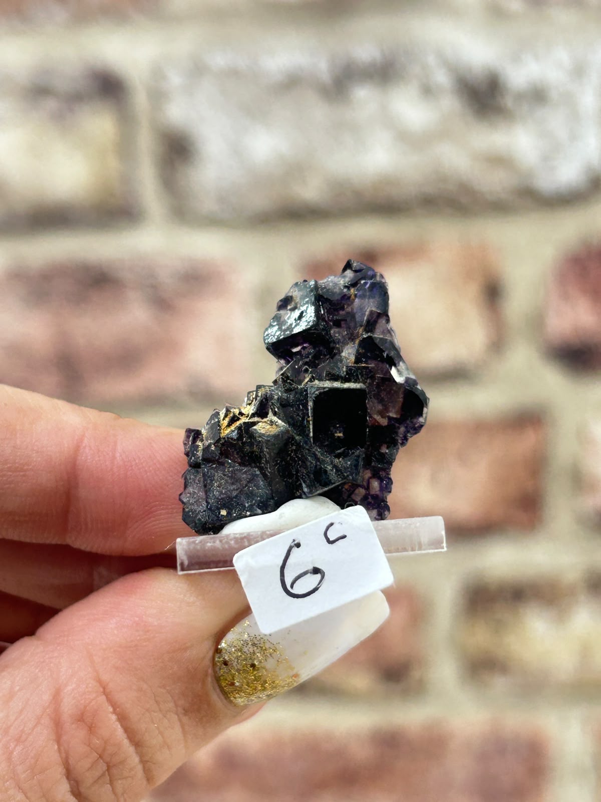 Phantom Fluorite with Actinolite & Rutile C