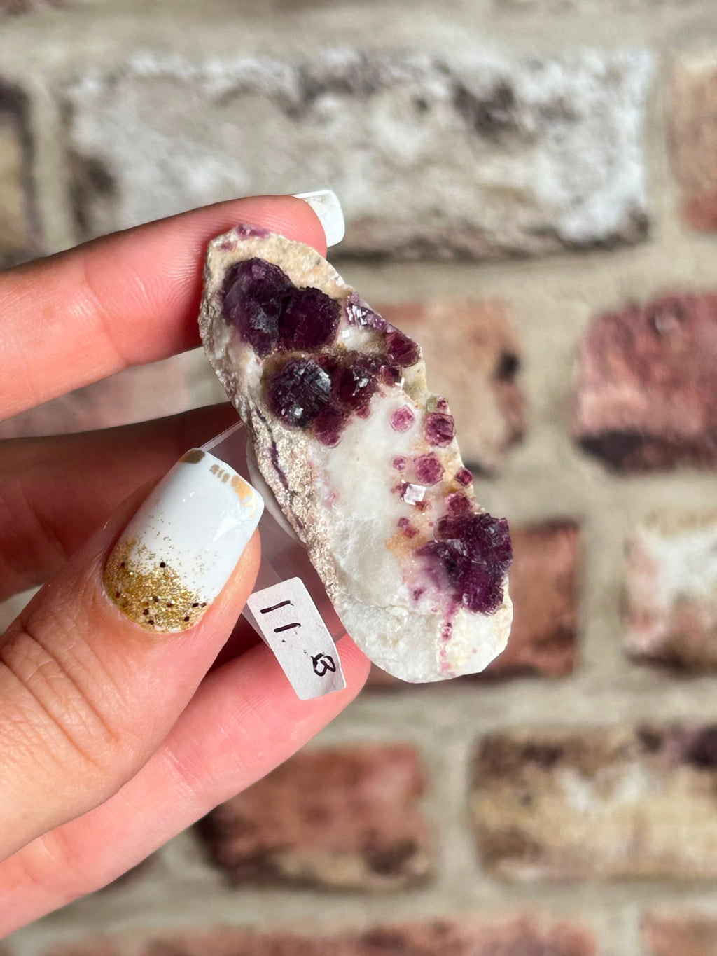 Raspberry Stepped Fluorite B