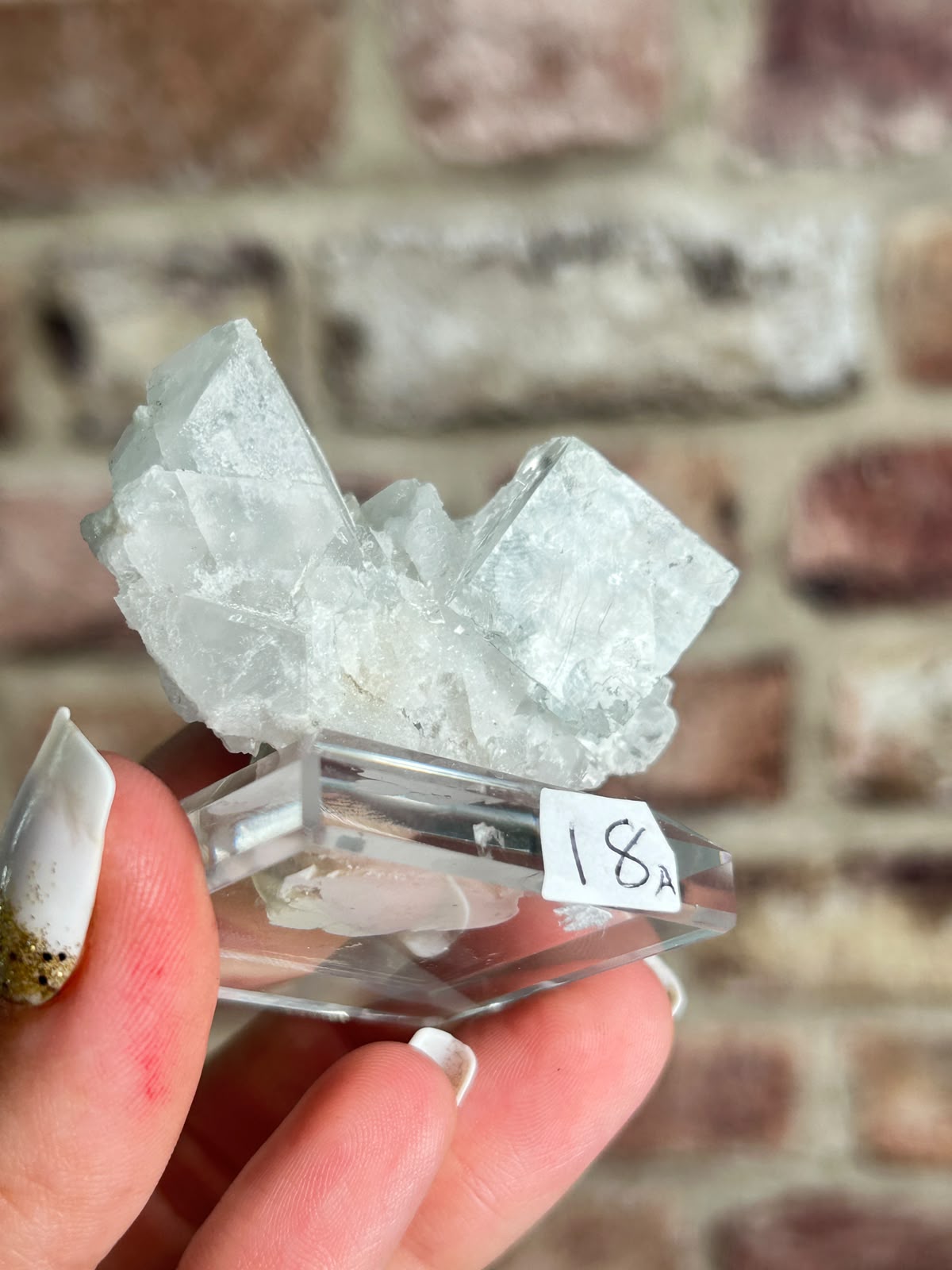 Glassy Fluorite on Quartz A
