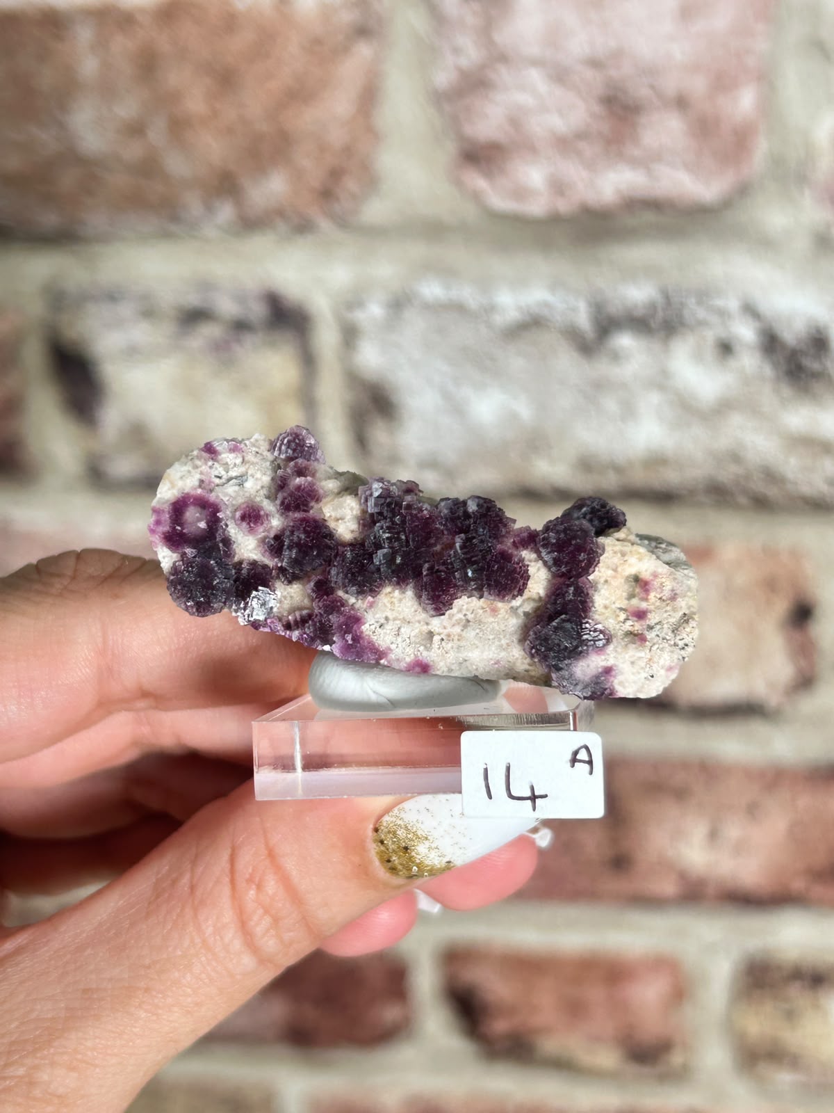 Raspberry Stepped Fluorite A