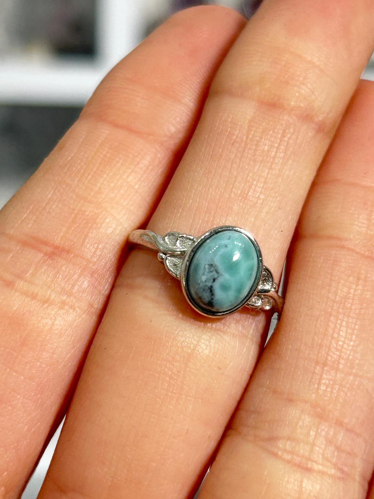 Larimar Copper Ring #3