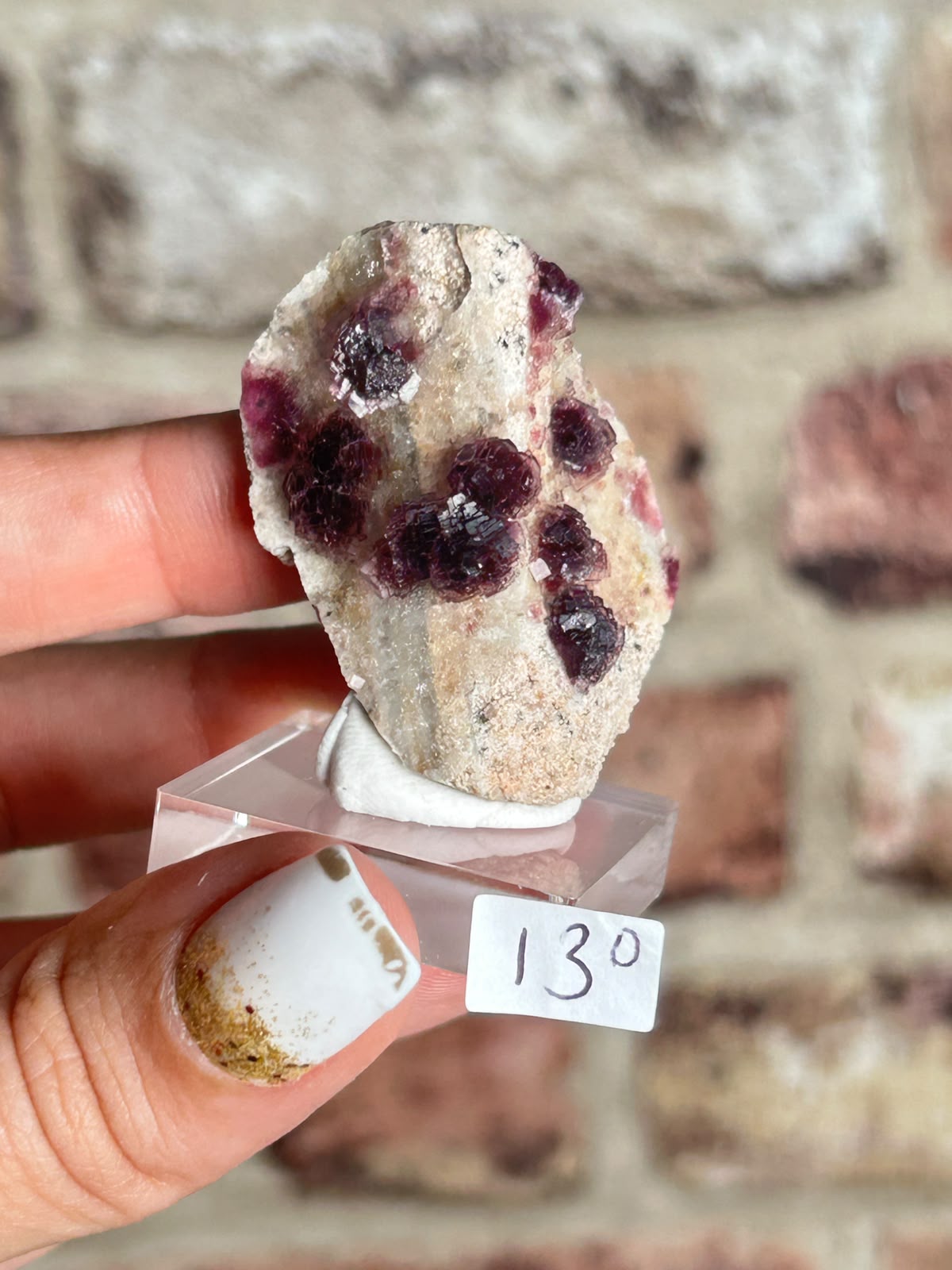 Raspberry Stepped Fluorite D