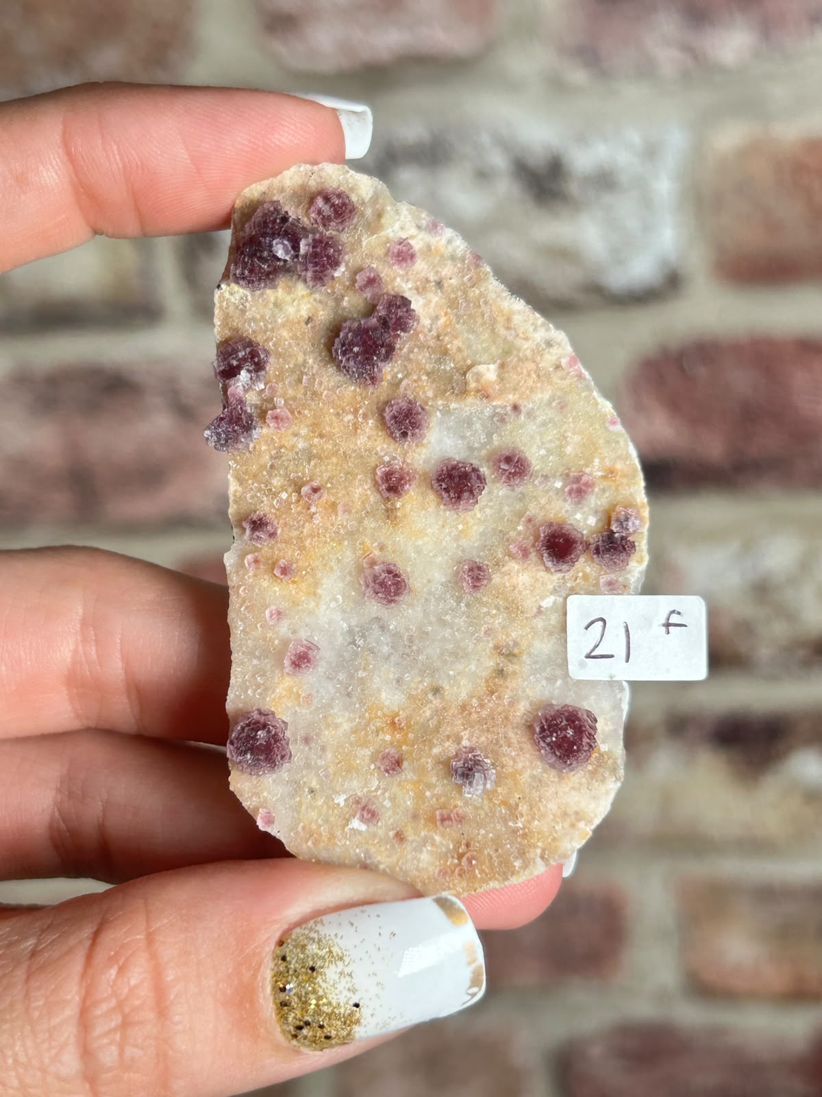 Raspberry Stepped Fluorite F