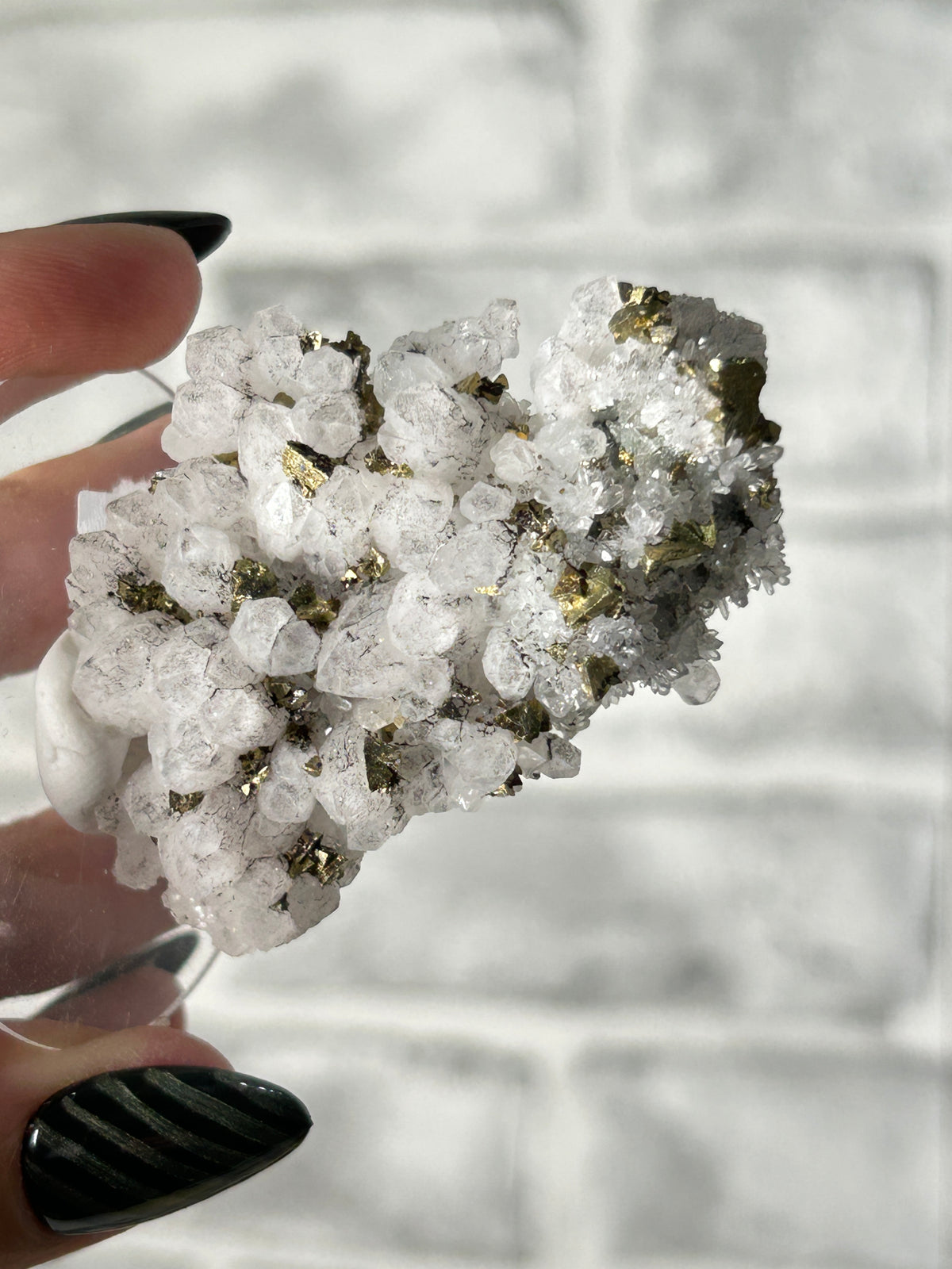 Quartz Cluster with Colourful Pyrite - GuangXi, China