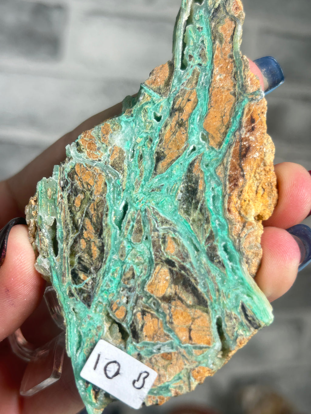 “Indonesian Smithsonite” Garnierite with Quartz B