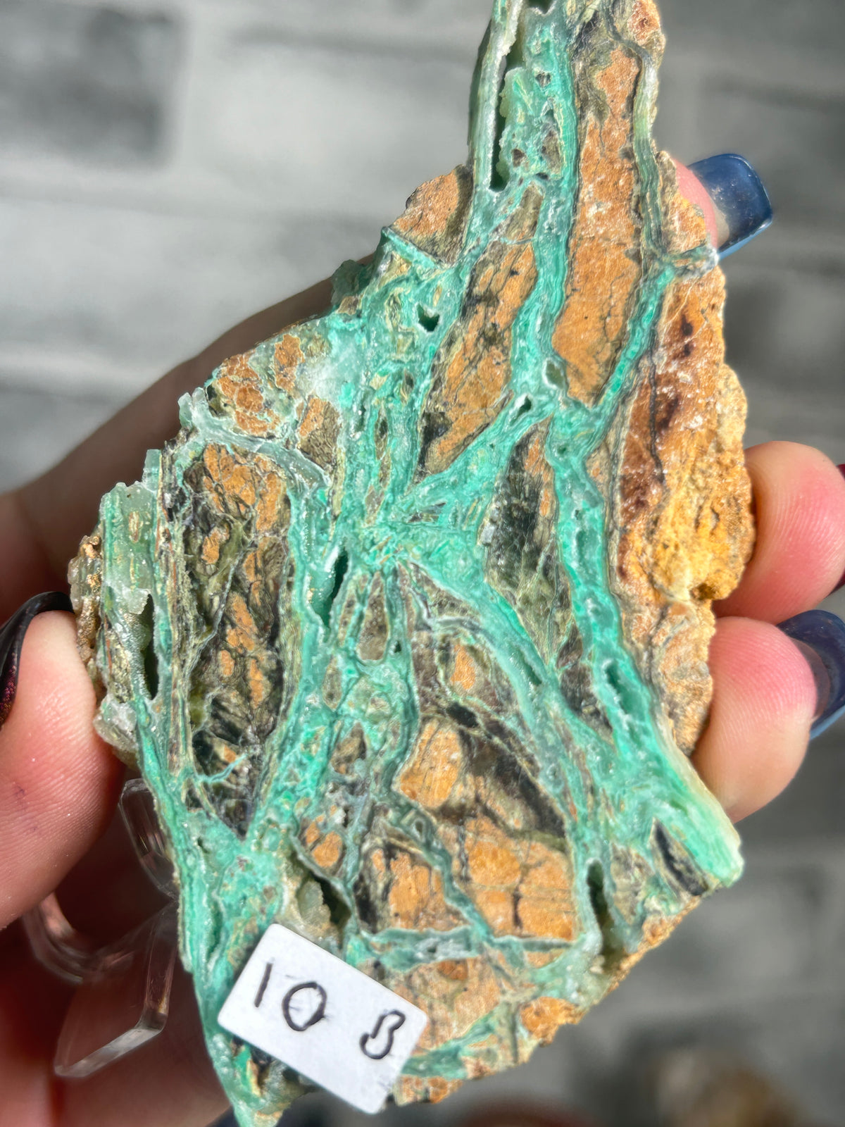 “Indonesian Smithsonite” Garnierite with Quartz B