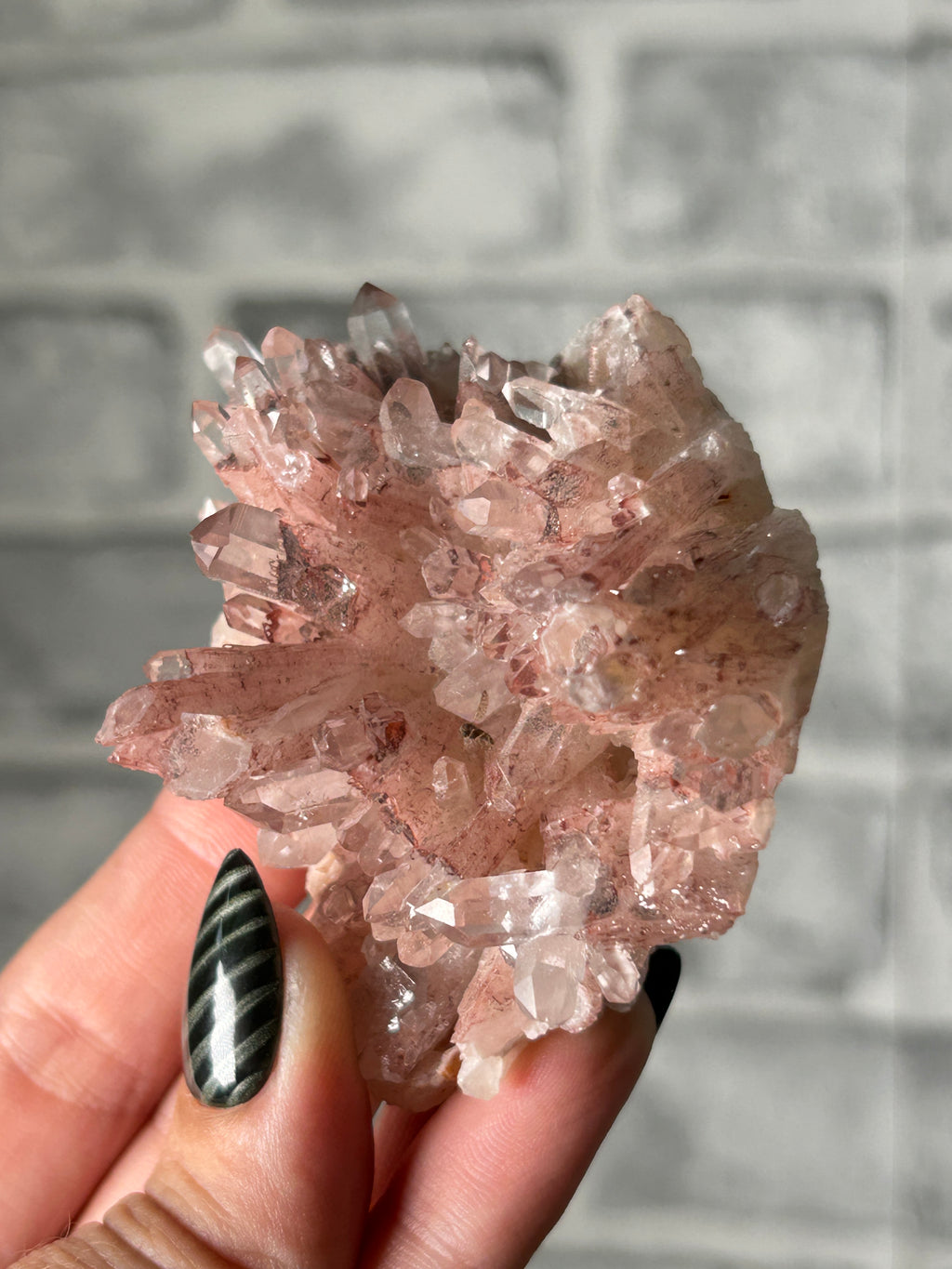Himalayan Red Phantom Quartz Cluster - Pakistan