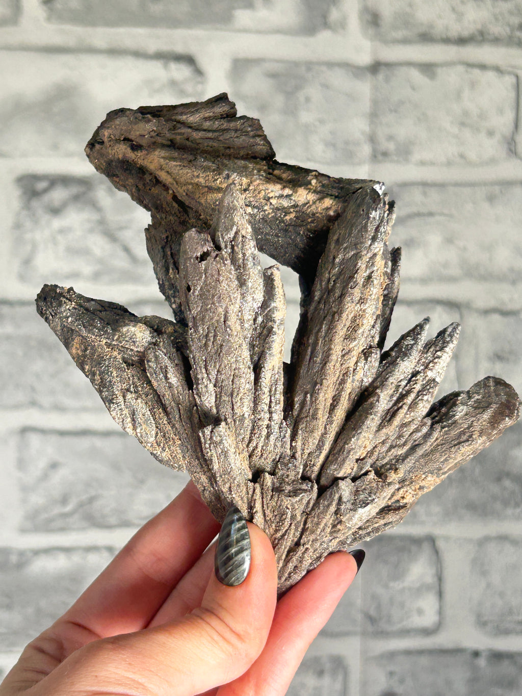 Black Feather Calcite from HeiBei, China
