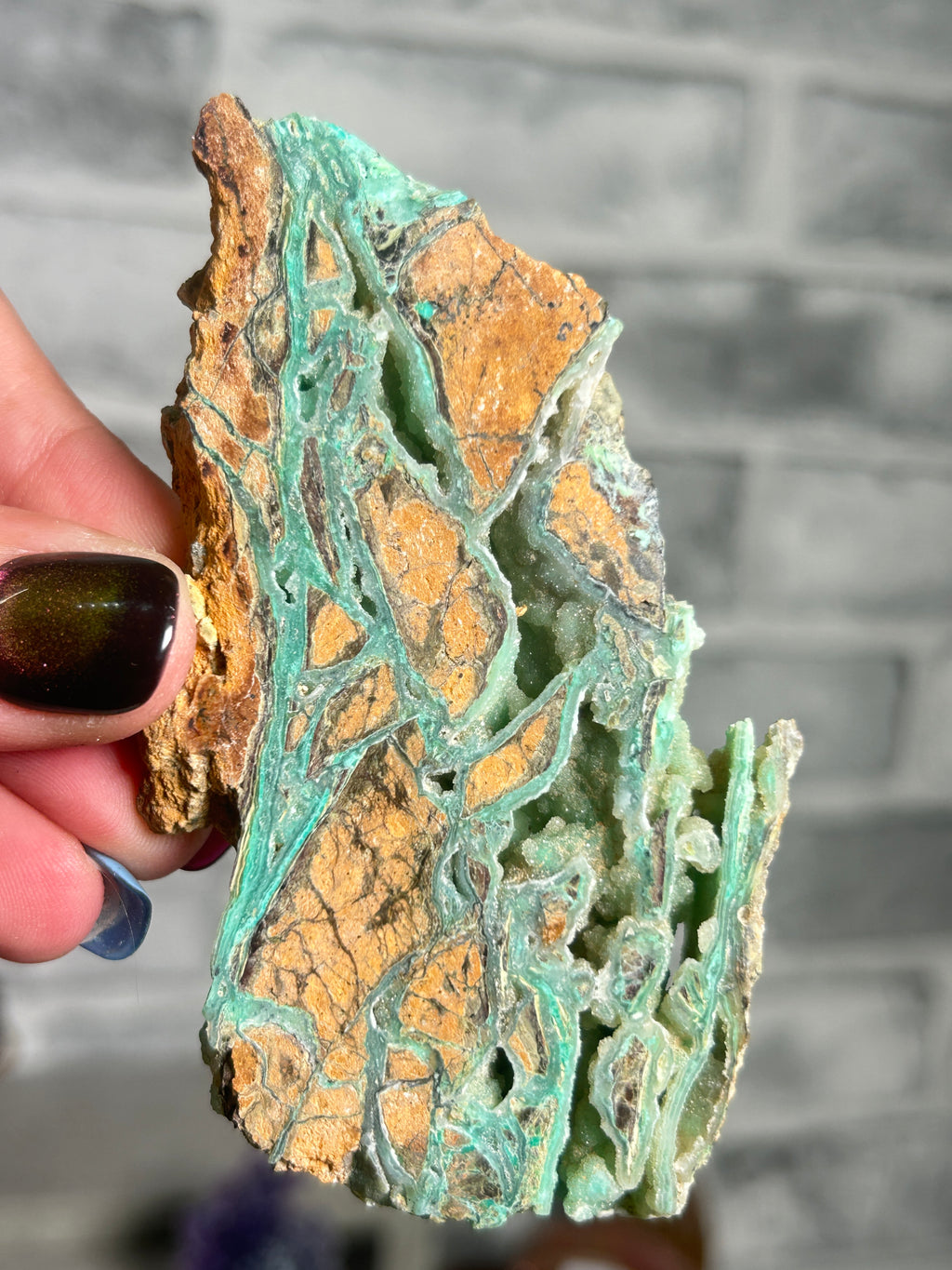 “Indonesian Smithsonite” Garnierite with Quartz F