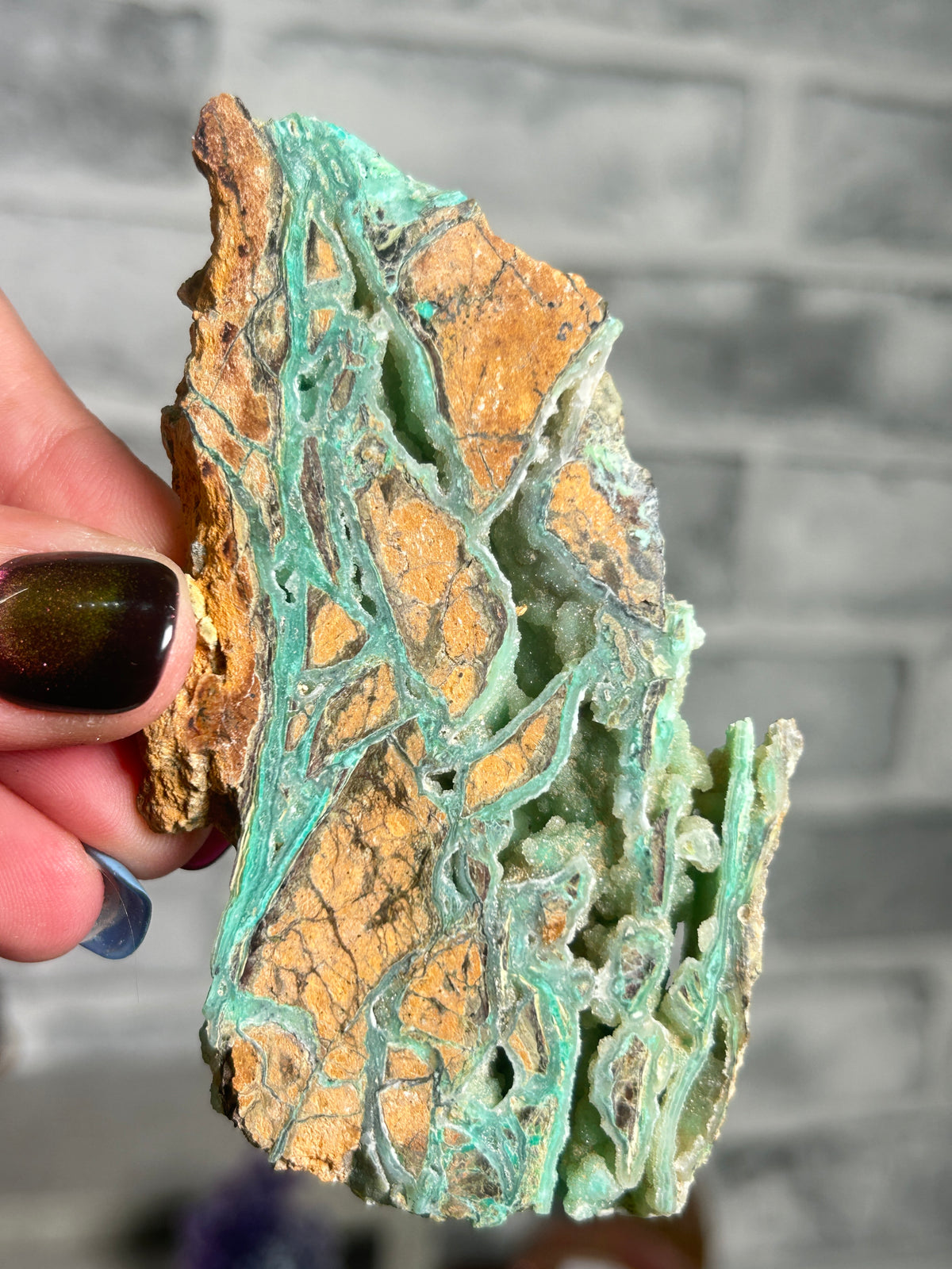“Indonesian Smithsonite” Garnierite with Quartz F