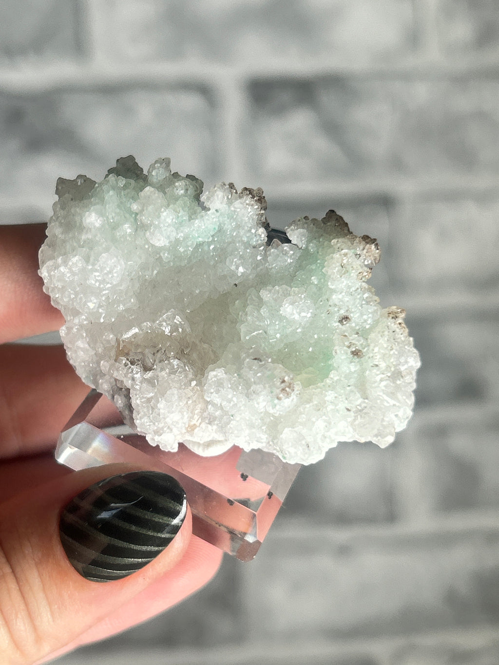 Malachite coated Selenite, Guizhou, China