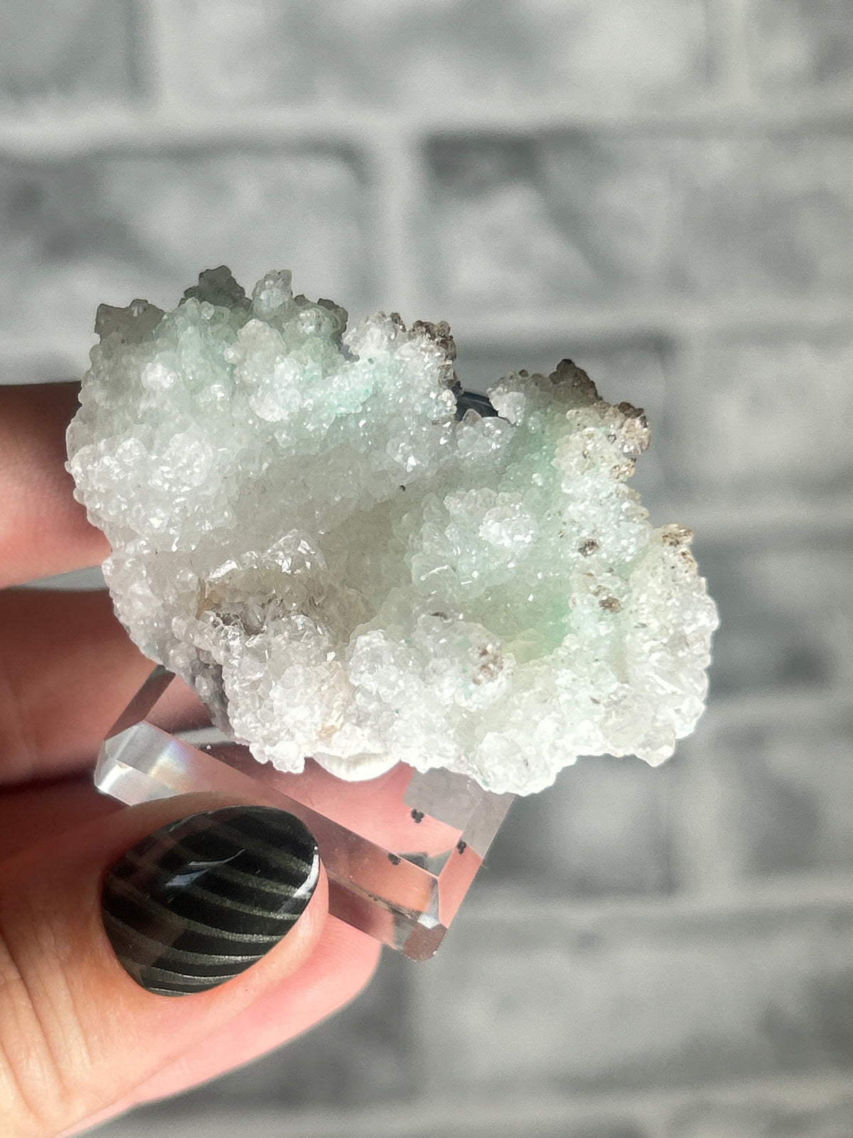 Malachite coated Selenite, Guizhou, China