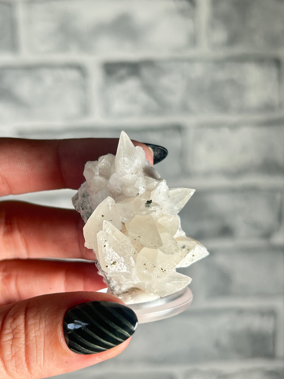 Dogtooth Calcite with Speckled Pyrite from Daye, Hubei, China