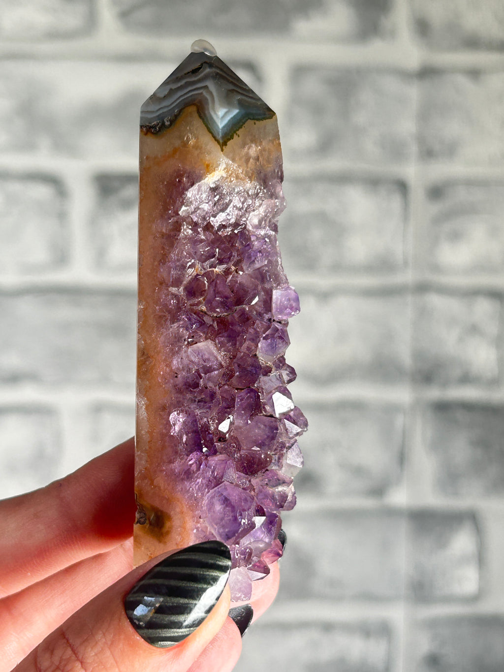 Brazilian Amethyst agate Tower