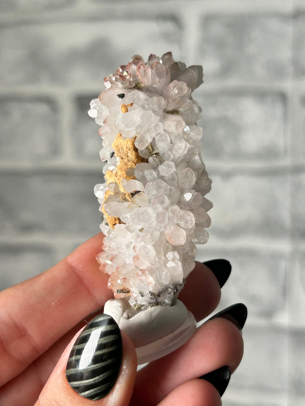 Red ‘Strawberry’ Quartz Cluster with Colourful Pyrite - Guizhou, China